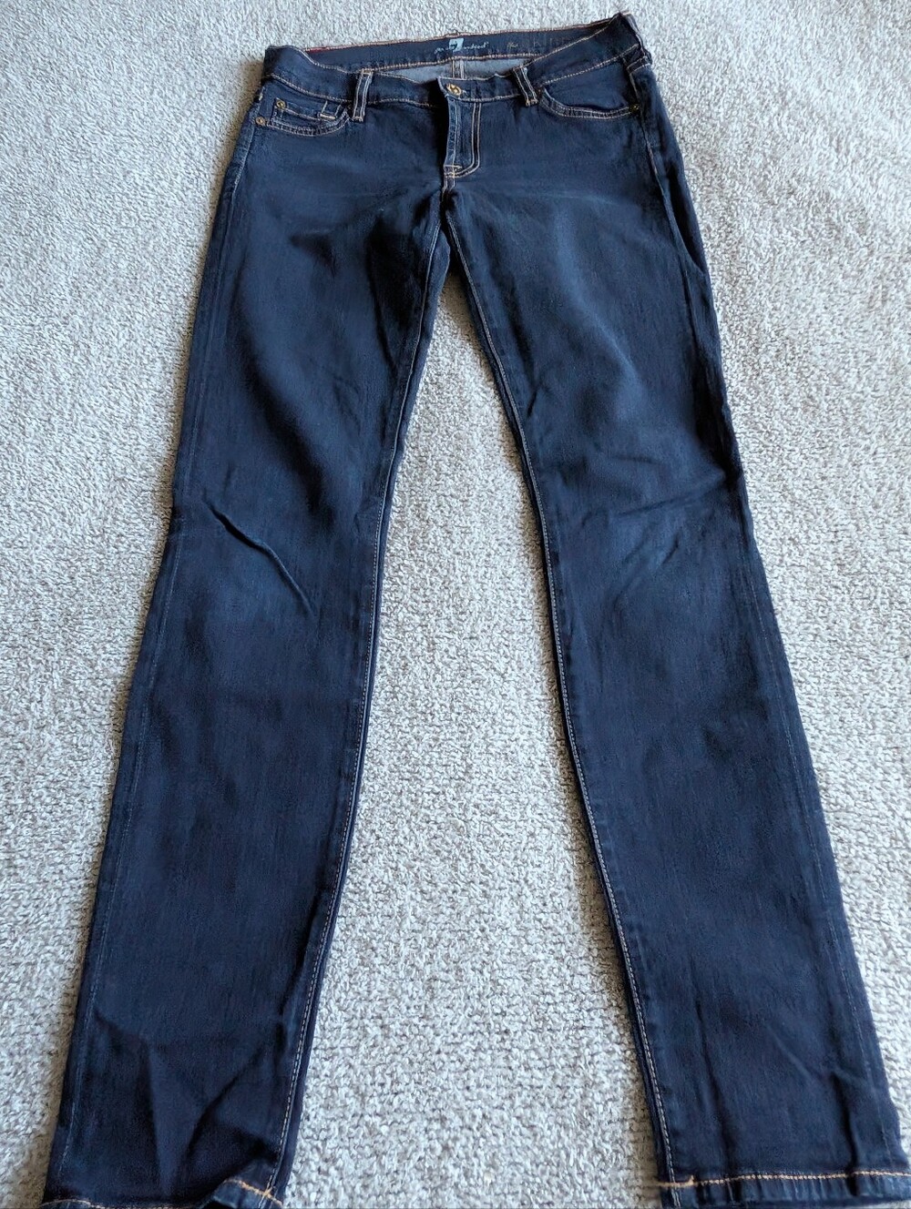 🌼B2G1🌼 7 For All Mankind Skinny Jeans in Dark Blue Wash NWOT
